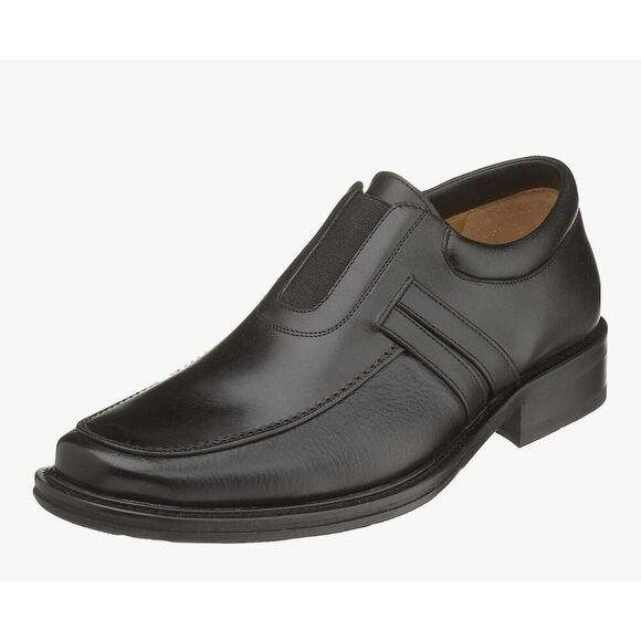 Mezlan McQueen Men's Black Leather Slip-On Loafers Size 11.5 Business Suits - Picture 2 of 13
